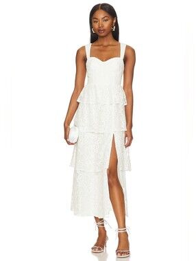 images of elegantly casual dresses KissProm A-Line V-Neck Long Sleeves Elegant Asymmetrical Chiffon Wedding Dress with Zipper Back, Diamond White / 20 Pair it with a Black White Colorblock Gown Inseam:38